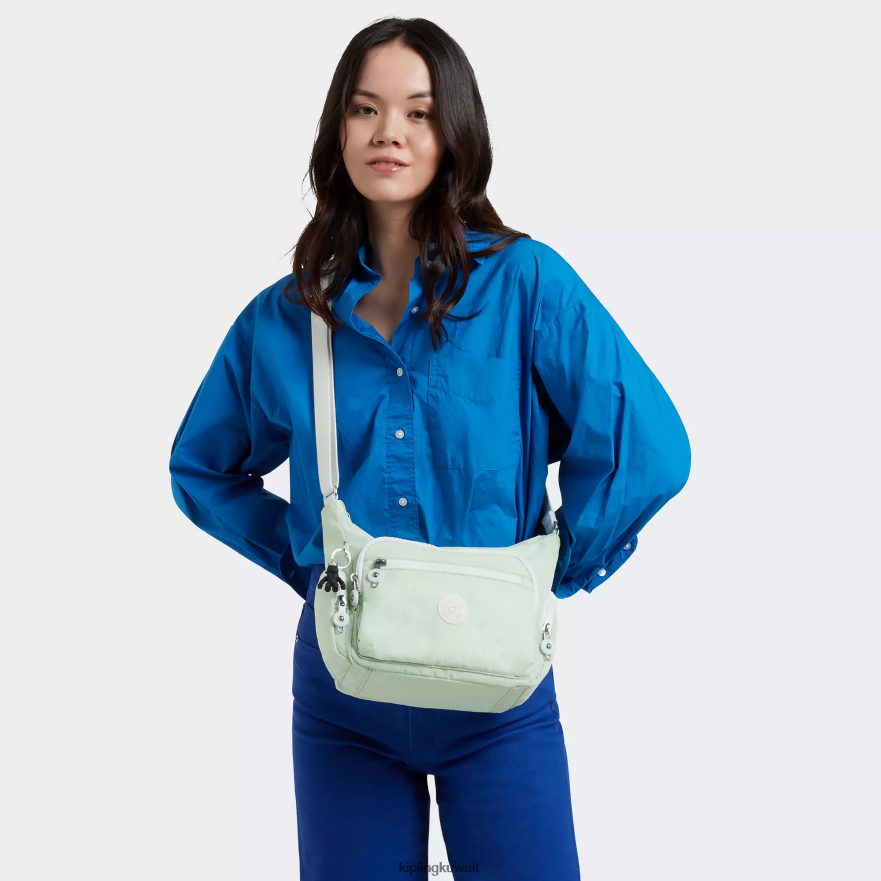 Kipling حقيبة كروس صغيرة من gabbie نحيف متجدد الهواء الأخضر ZR2RH162 حقائب كروسبودي