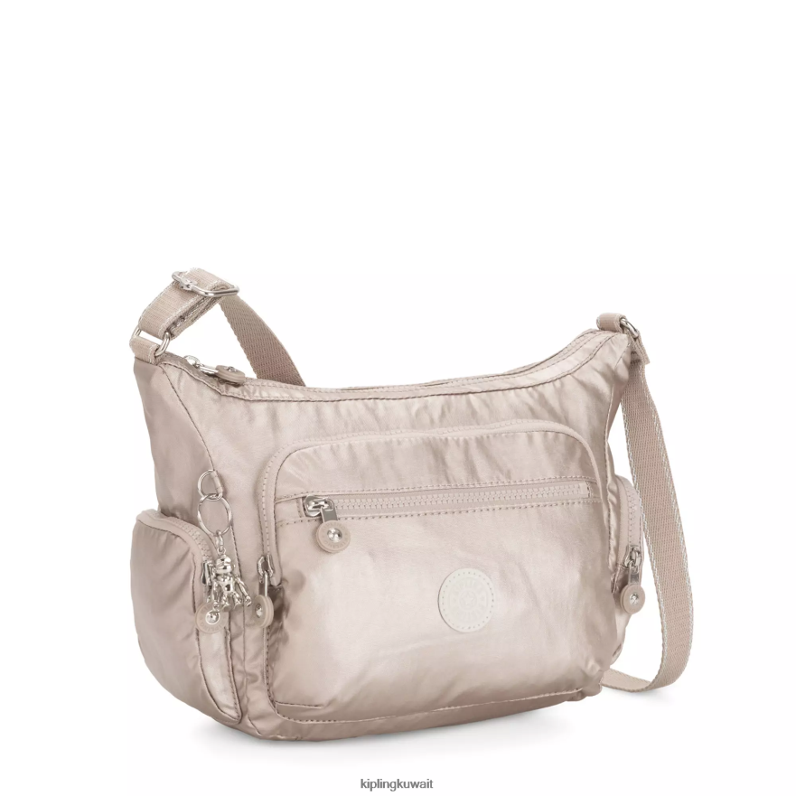 Kipling حقيبة كروس صغيرة معدنية من gabbie نحيف توهج معدني ZR2RH186 حقائب كروسبودي