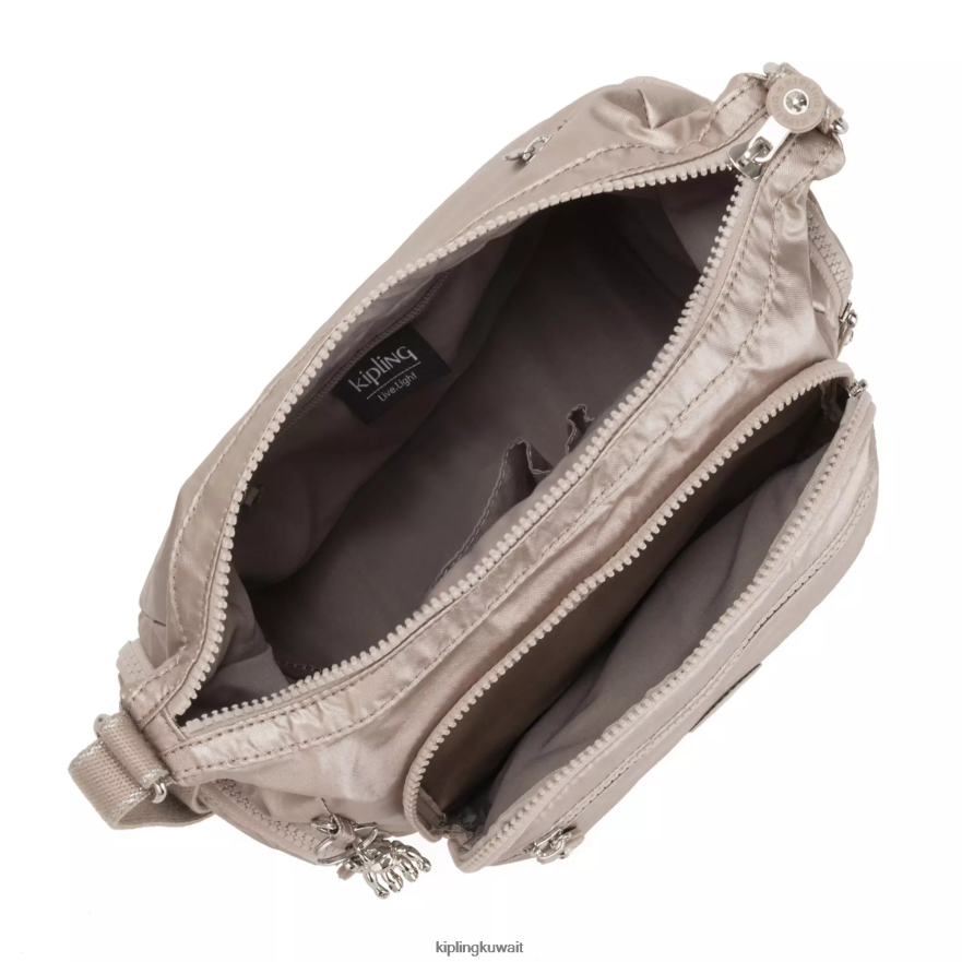 Kipling حقيبة كروس صغيرة معدنية من gabbie نحيف توهج معدني ZR2RH186 حقائب كروسبودي