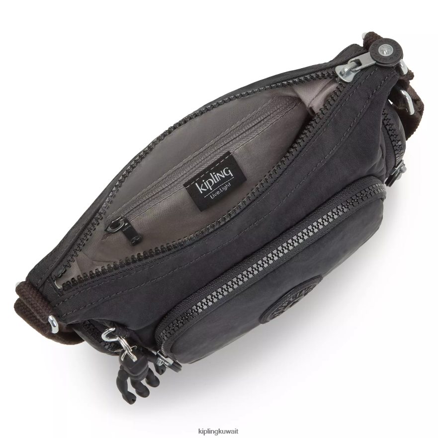 Kipling حقيبة كروس صغيرة من gabbie نحيف نوير أسود ZR2RH19 حقائب كروسبودي