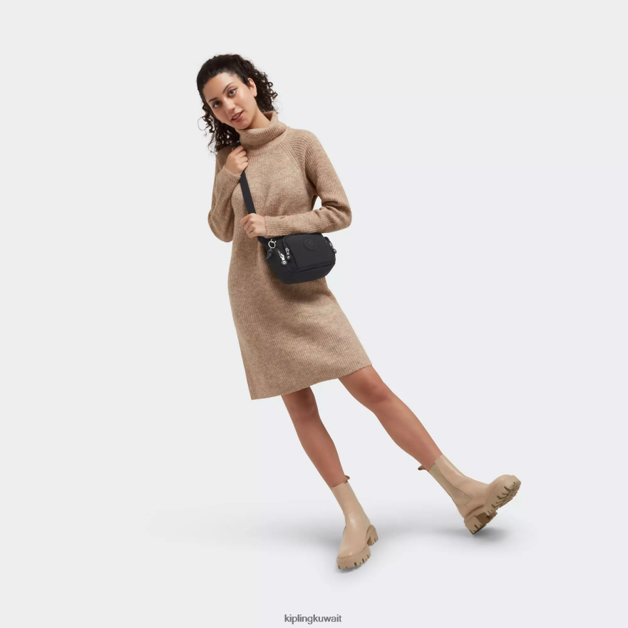 Kipling حقيبة كروس صغيرة من gabbie نحيف نوير أسود ZR2RH19 حقائب كروسبودي