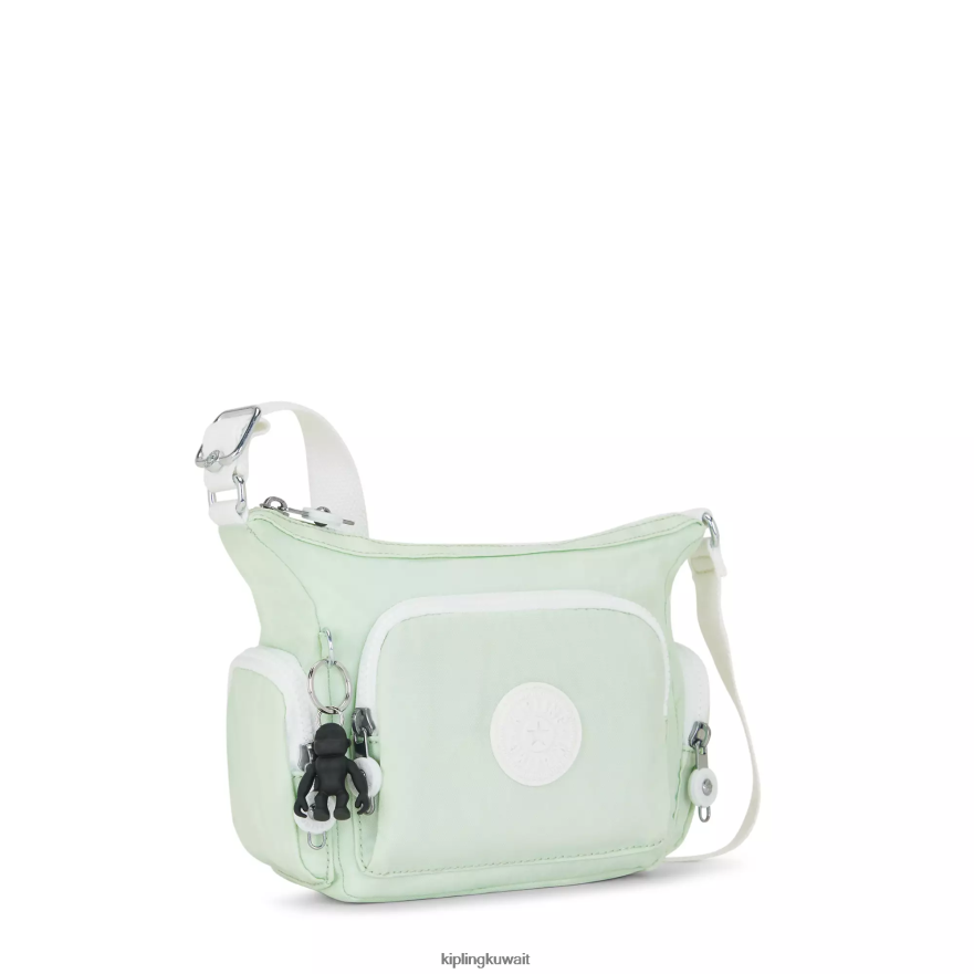 Kipling حقيبة كروس صغيرة من gabbie نحيف متجدد الهواء الأخضر ZR2RH21 حقائب كروسبودي