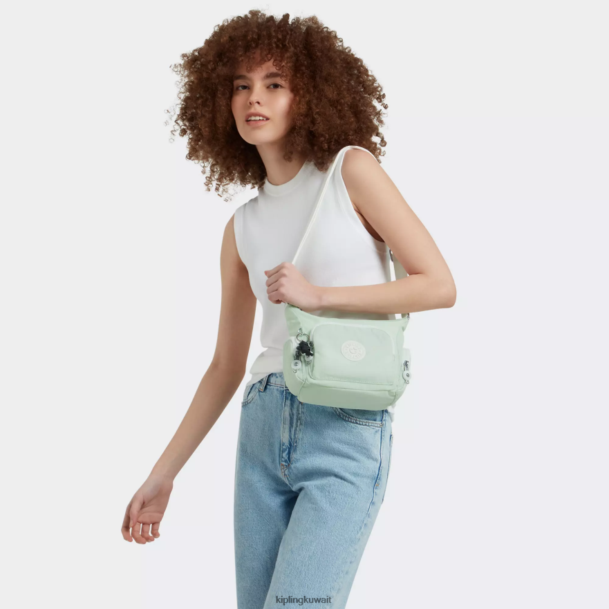 Kipling حقيبة كروس صغيرة من gabbie نحيف متجدد الهواء الأخضر ZR2RH21 حقائب كروسبودي