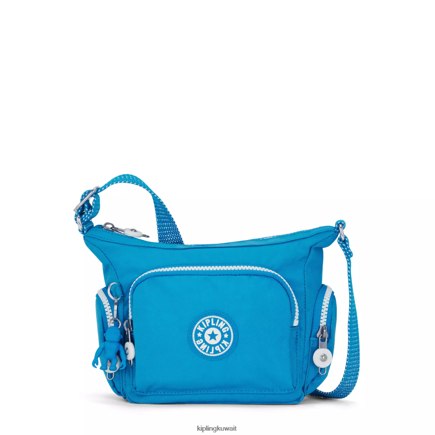 Kipling حقيبة كروس صغيرة من gabbie نحيف حريصة الأزرق ZR2RH22 حقائب كروسبودي