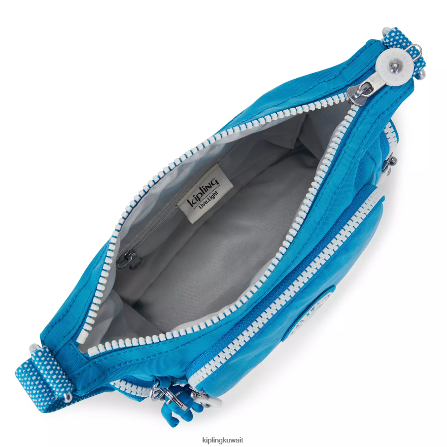Kipling حقيبة كروس صغيرة من gabbie نحيف حريصة الأزرق ZR2RH22 حقائب كروسبودي