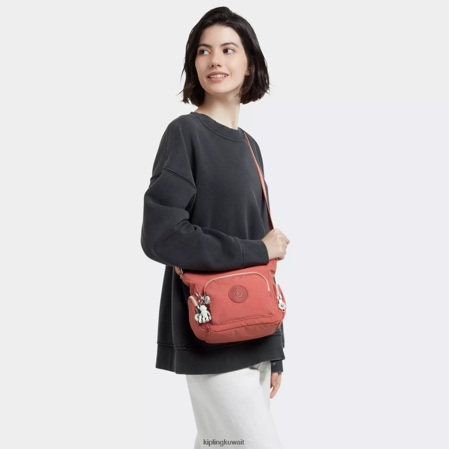 Kipling حقيبة كروس صغيرة من gabbie نحيف خمر الوردي ZR2RH23 حقائب كروسبودي