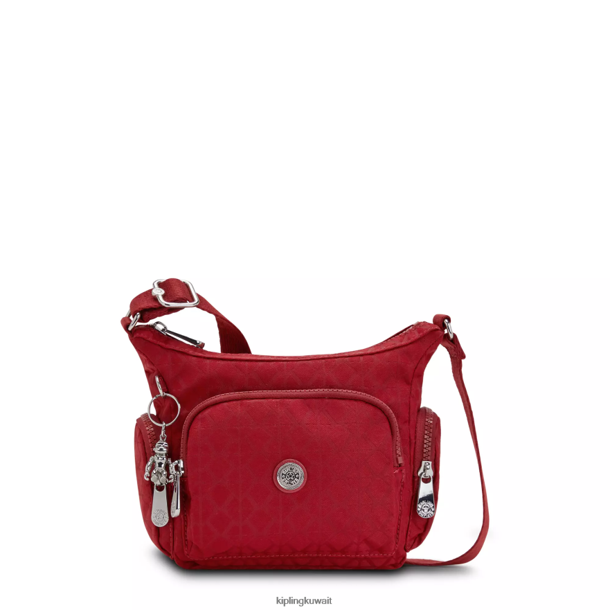 Kipling حقيبة كروس صغيرة من gabbie نحيف التوقيع الأحمر ZR2RH73 حقائب كروسبودي