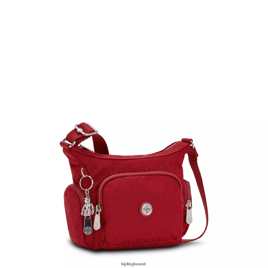 Kipling حقيبة كروس صغيرة من gabbie نحيف التوقيع الأحمر ZR2RH73 حقائب كروسبودي