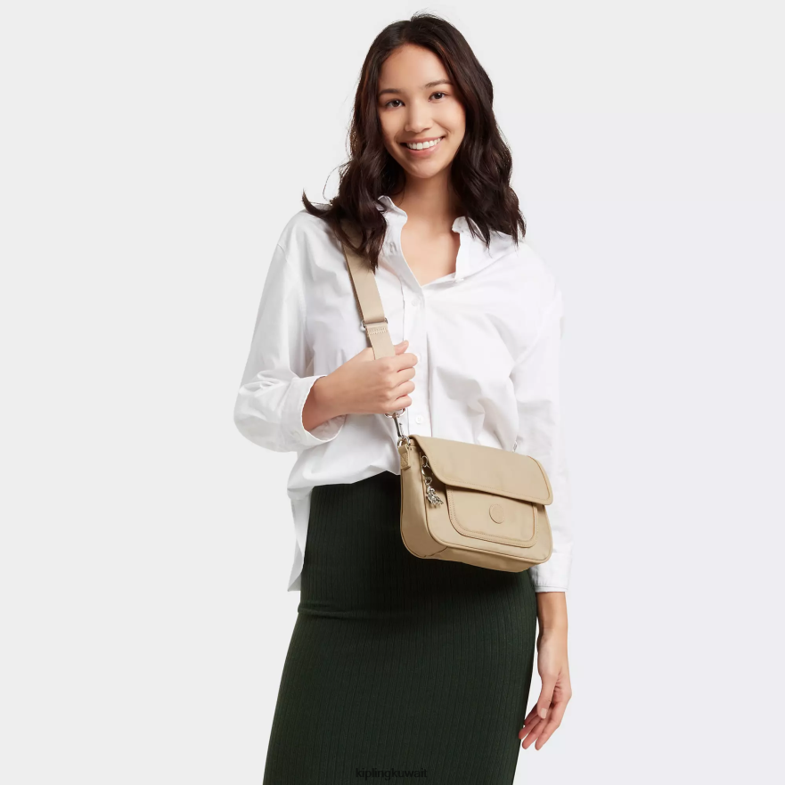 Kipling حقيبة كروس صغيرة inaki نحيف البيج الطبيعي ZR2RH180 حقائب كروسبودي