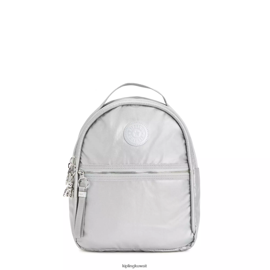 Kipling حقيبة ظهر معدنية kae نحيف لامع لامع ZR2RH385 حقائب ظهر صغيرة
