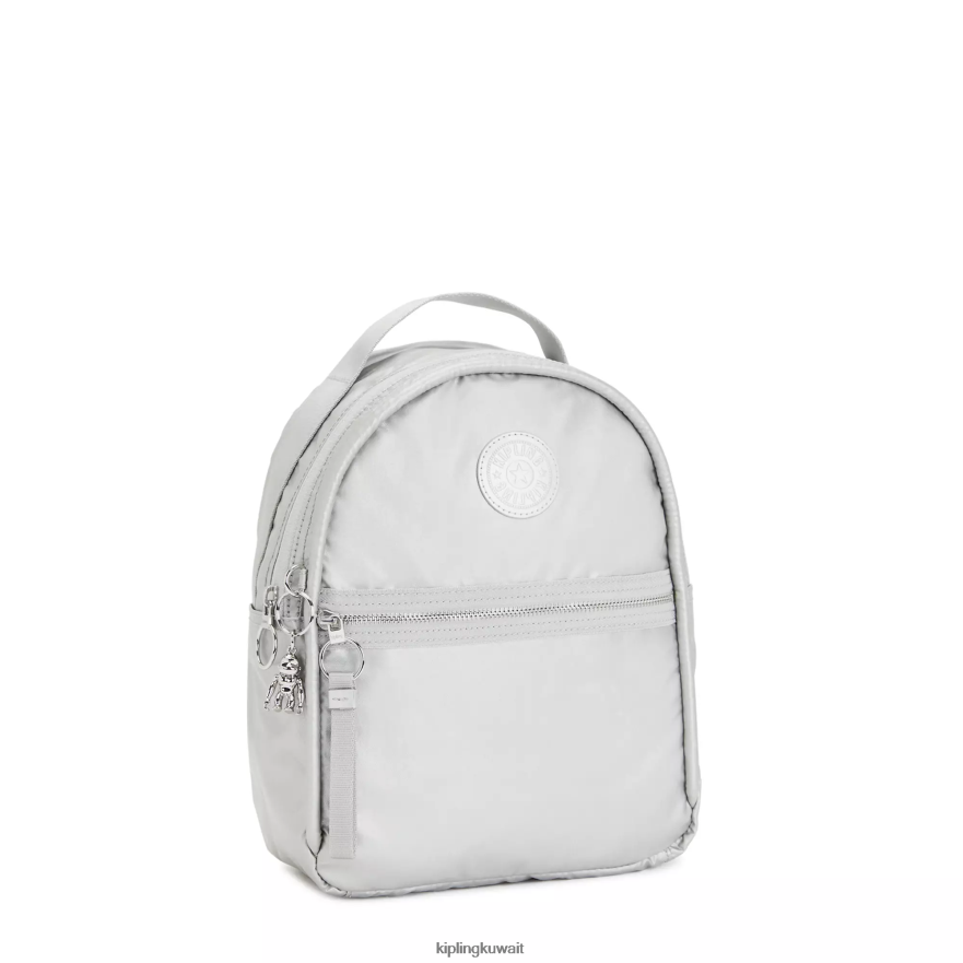 Kipling حقيبة ظهر معدنية kae نحيف لامع لامع ZR2RH385 حقائب ظهر صغيرة