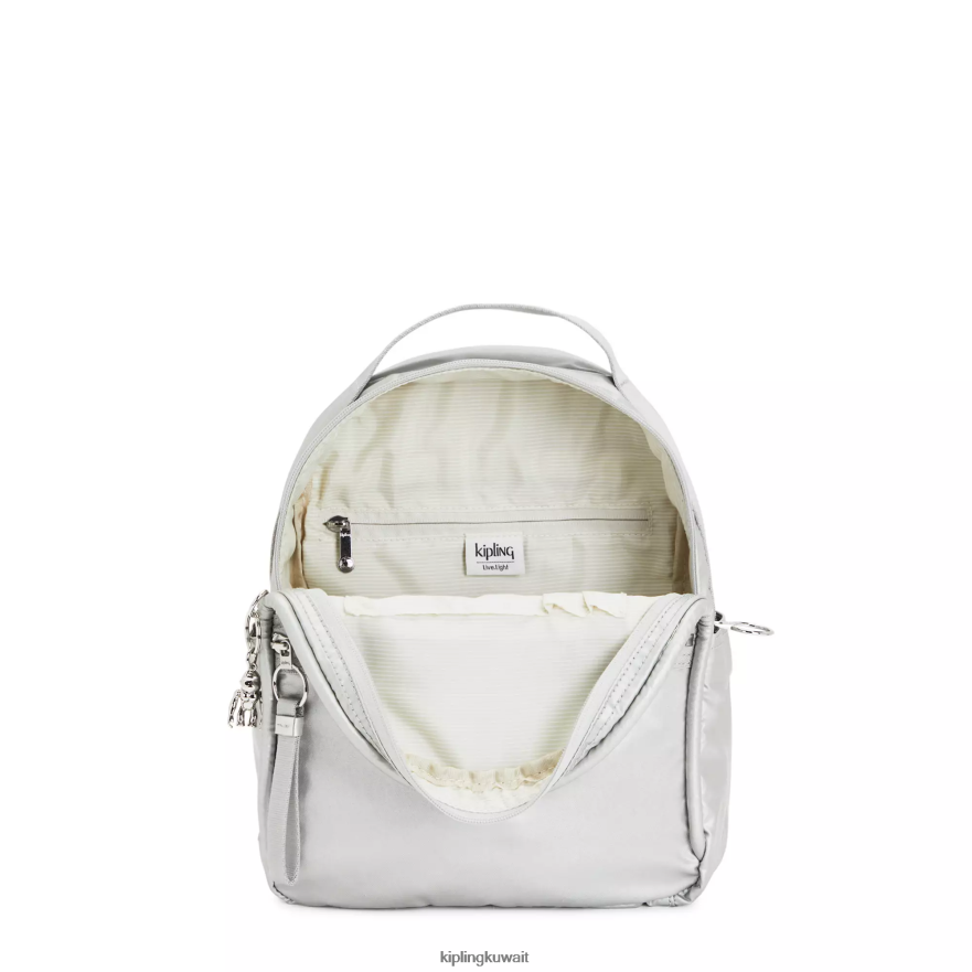 Kipling حقيبة ظهر معدنية kae نحيف لامع لامع ZR2RH385 حقائب ظهر صغيرة