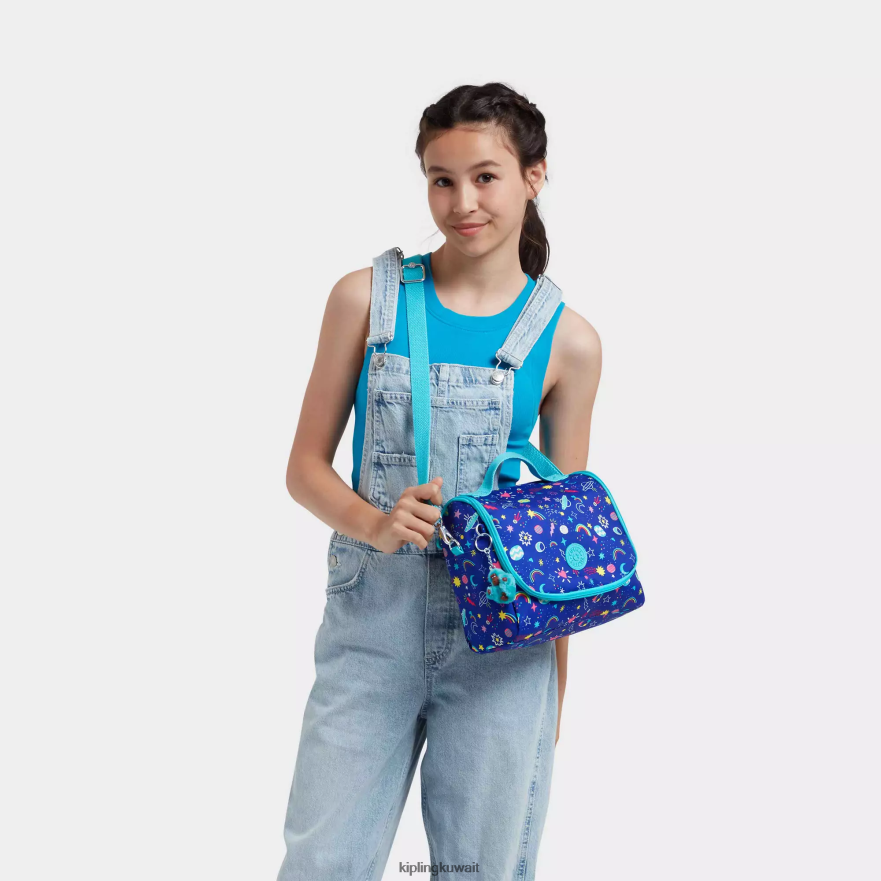 Kipling حقيبة غداء مطبوعة جديدة kichirou نحيف حيل المجرة ZR2RH635 أكياس الغداء