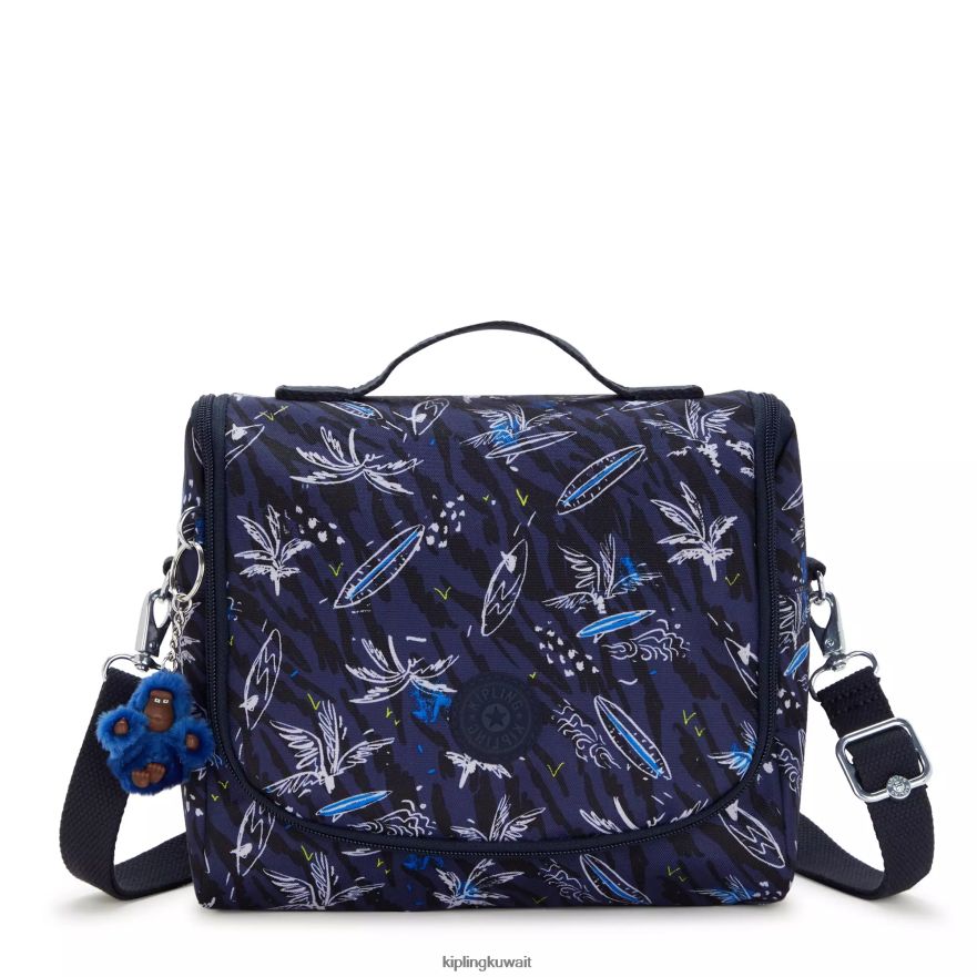 Kipling حقيبة غداء مطبوعة جديدة kichirou نحيف تصفح طباعة البحر ZR2RH638 أكياس الغداء