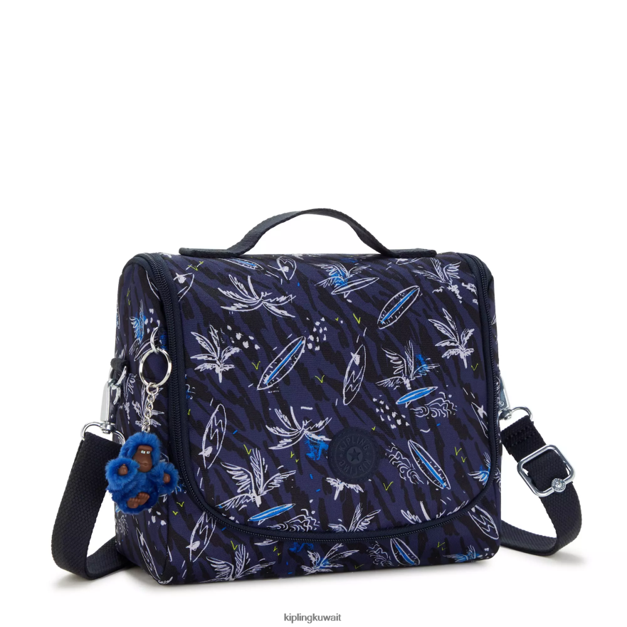 Kipling حقيبة غداء مطبوعة جديدة kichirou نحيف تصفح طباعة البحر ZR2RH638 أكياس الغداء