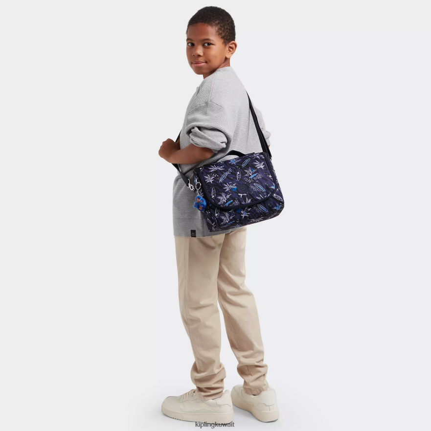 Kipling حقيبة غداء مطبوعة جديدة kichirou نحيف تصفح طباعة البحر ZR2RH638 أكياس الغداء