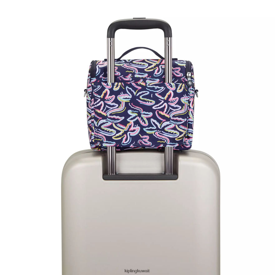 Kipling حقيبة غداء مطبوعة جديدة kichirou نحيف طباعة العيد النخيل ZR2RH639 أكياس الغداء