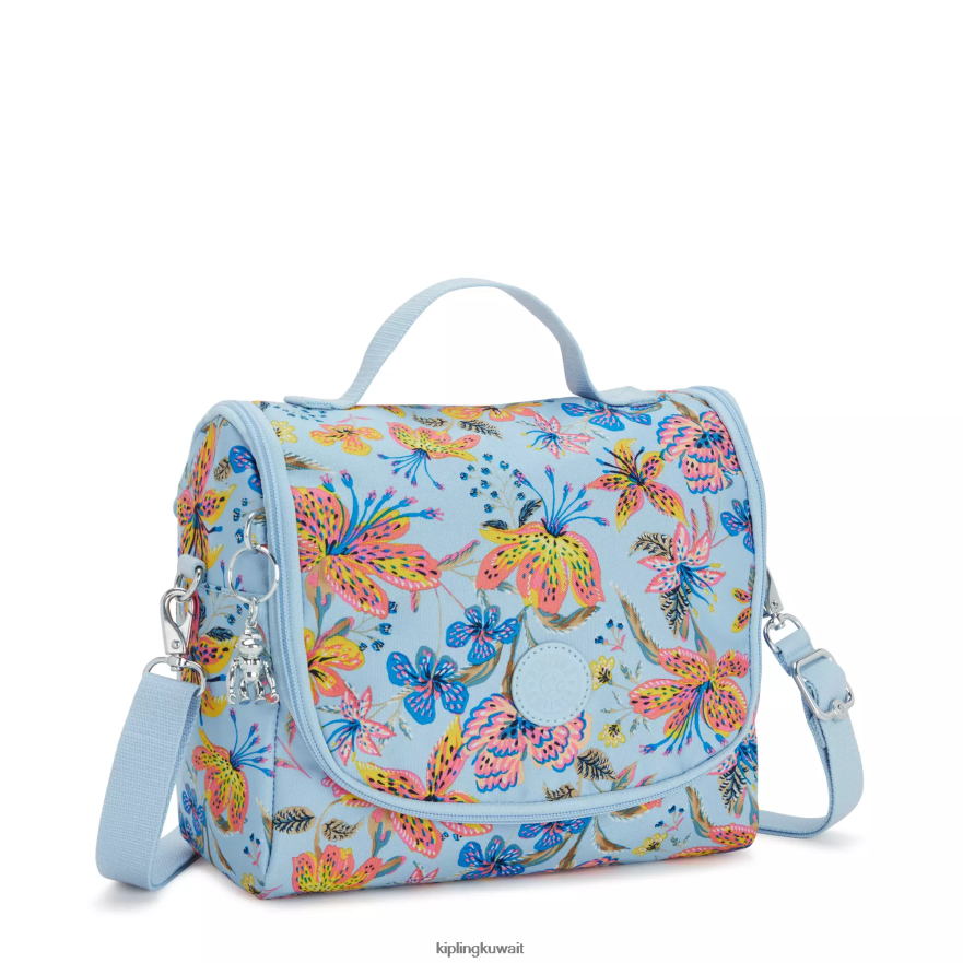 Kipling حقيبة غداء مطبوعة جديدة kichirou نحيف الزهور البرية ZR2RH641 أكياس الغداء