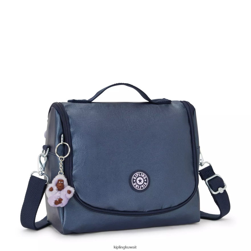 Kipling حقيبة غداء معدنية جديدة kichirou نحيف الأدميرال الأزرق ZR2RH654 أكياس الغداء
