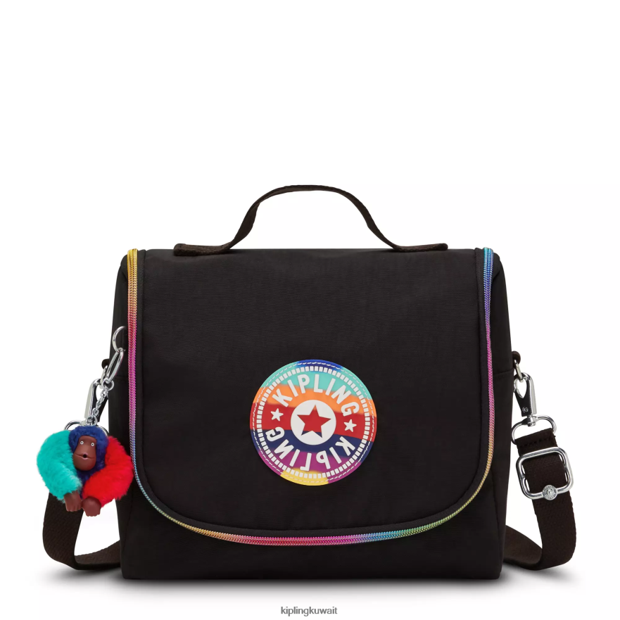 Kipling حقيبة غداء kichirou نحيف قوس قزح أسود حقًا ZR2RH656 أكياس الغداء