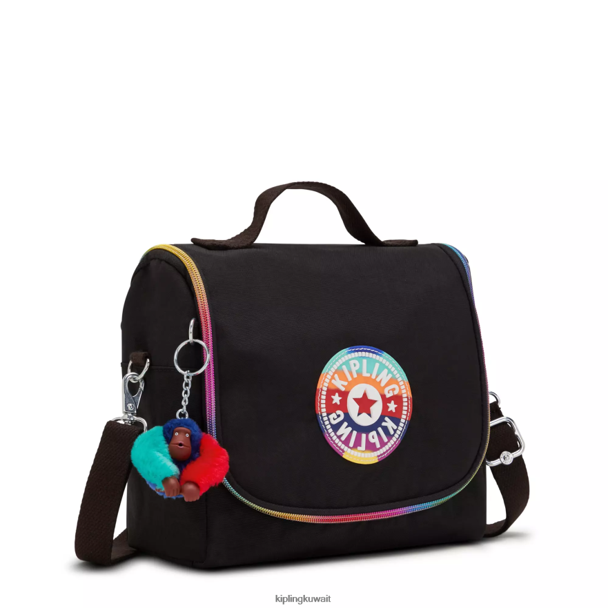 Kipling حقيبة غداء kichirou نحيف قوس قزح أسود حقًا ZR2RH656 أكياس الغداء