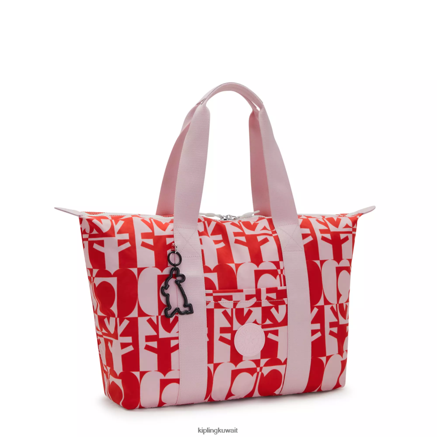 Kipling حقيبة عملية مينجو كيم فن متوسطة نحيف طباعة متعددة minju ZR2RH270 حمل الحقائب