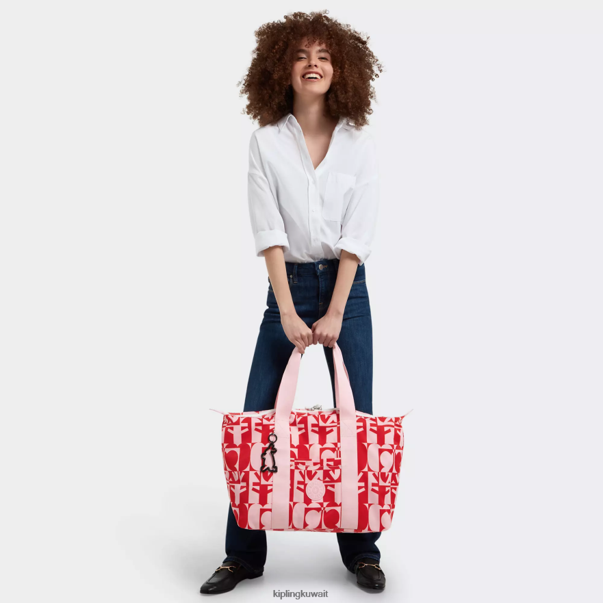 Kipling حقيبة عملية مينجو كيم فن متوسطة نحيف طباعة متعددة minju ZR2RH270 حمل الحقائب