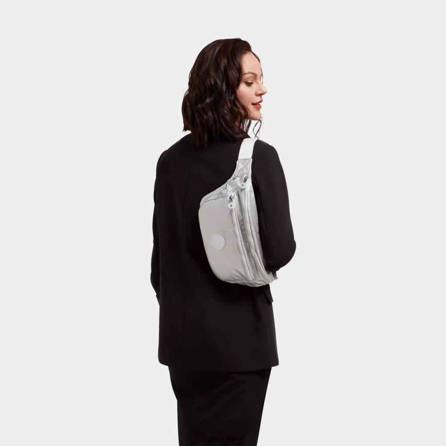 Kipling yasemina حزمة الخصر المعدنية كبيرة جدا نحيف لامع لامع ZR2RH284 حزمة الخصر